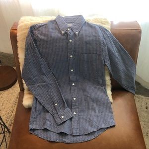 NWOT Jack Spade Navy and White Dress Shirt